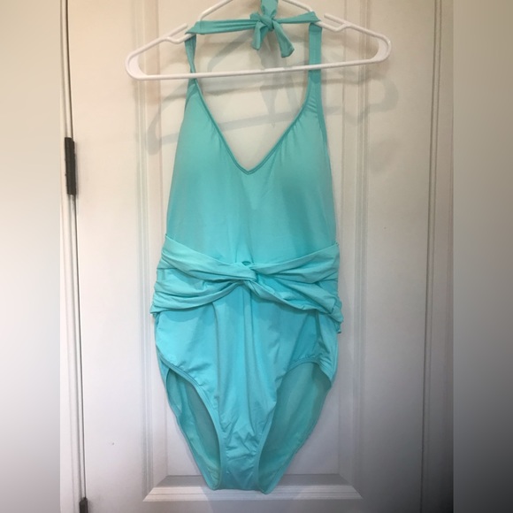 NWT Bleu Rod Beattie Urban Goddess Halter One Piece Swimsuit in Belize - Picture 3 of 4